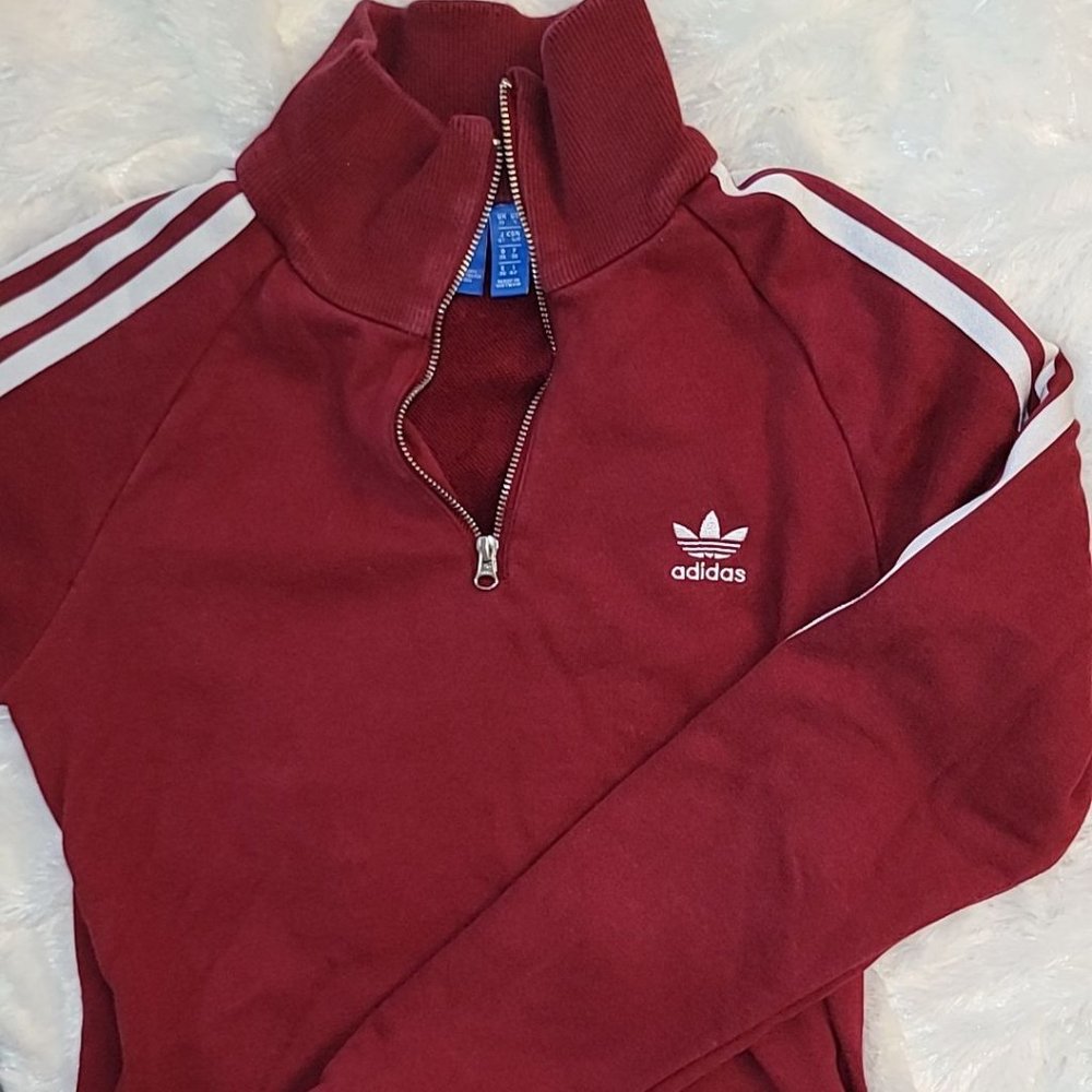 Adidas half zip hoodie